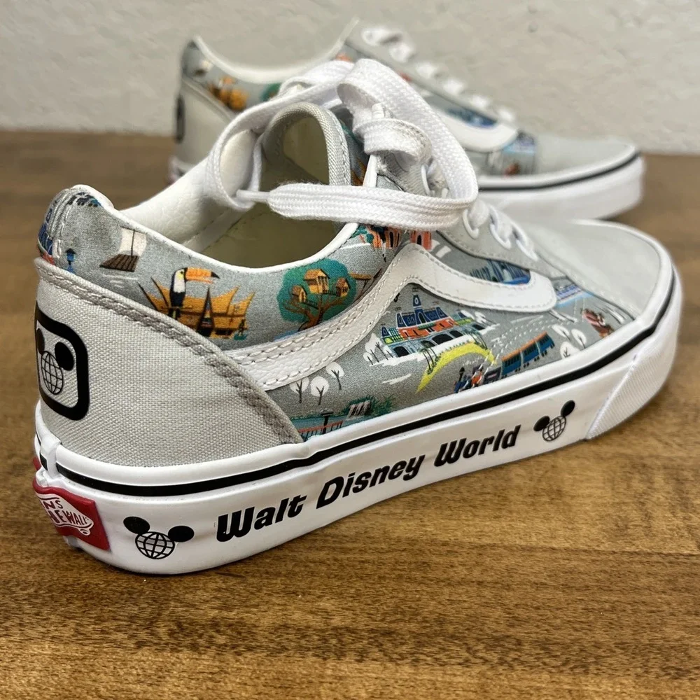 Vans Old Skool x Walt Disney World 50th Anniversary Park Map Sz Women 6.5 Men 5